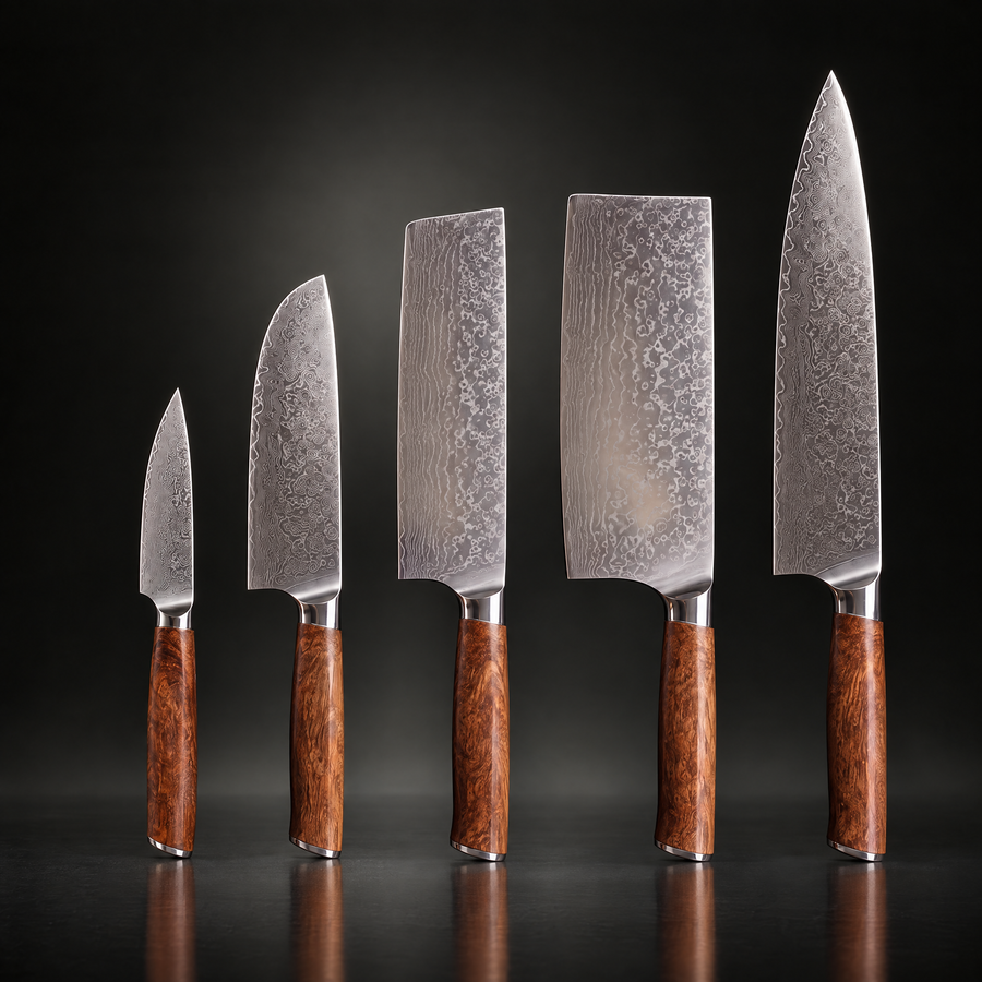 Katsura Damascus Knife Set