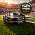 Hand-Hammered Titanium Pan - 3-piece set | World Cup 26