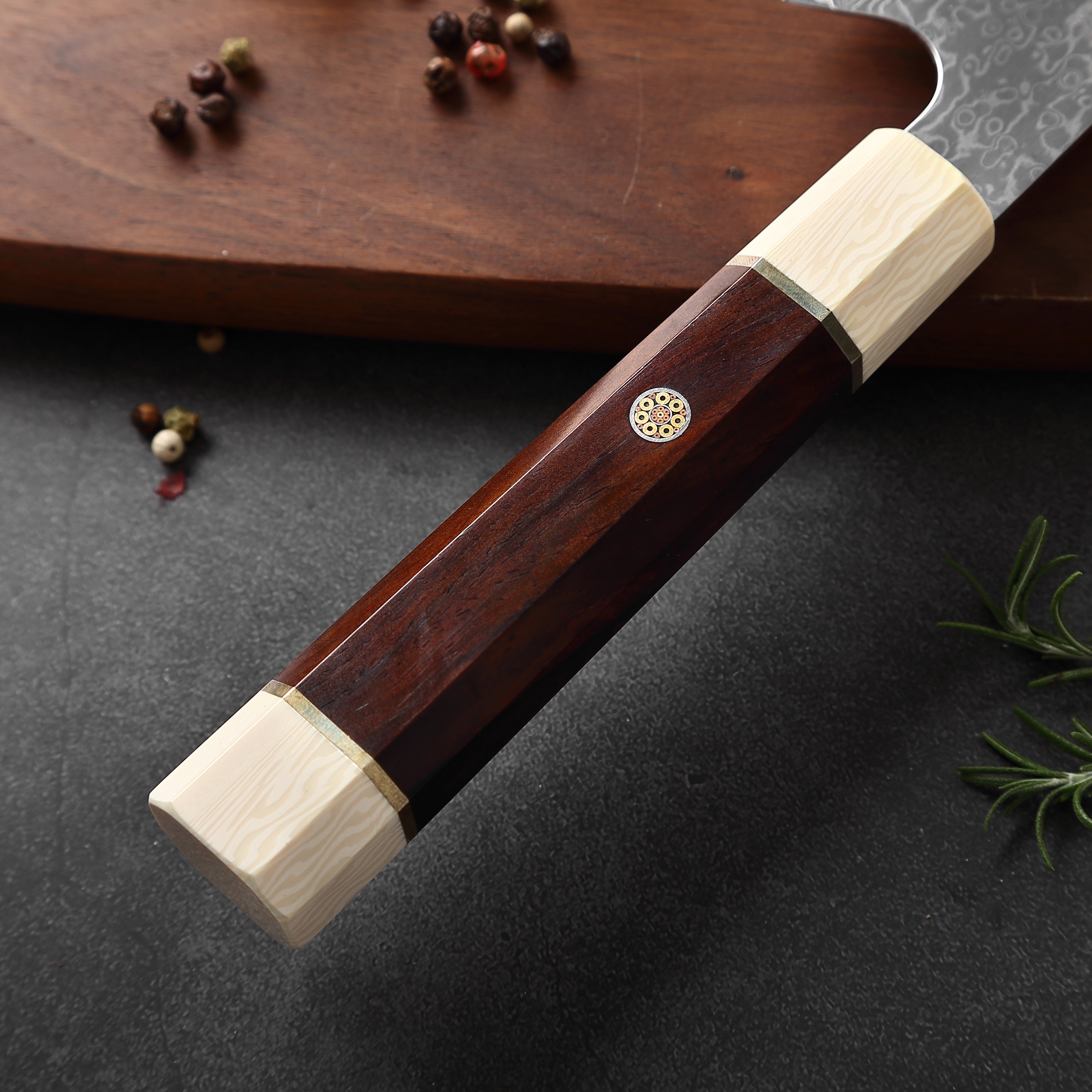 Kiritsuke Damascus Knife – 9.4 inch (24 cm) Precision Blade