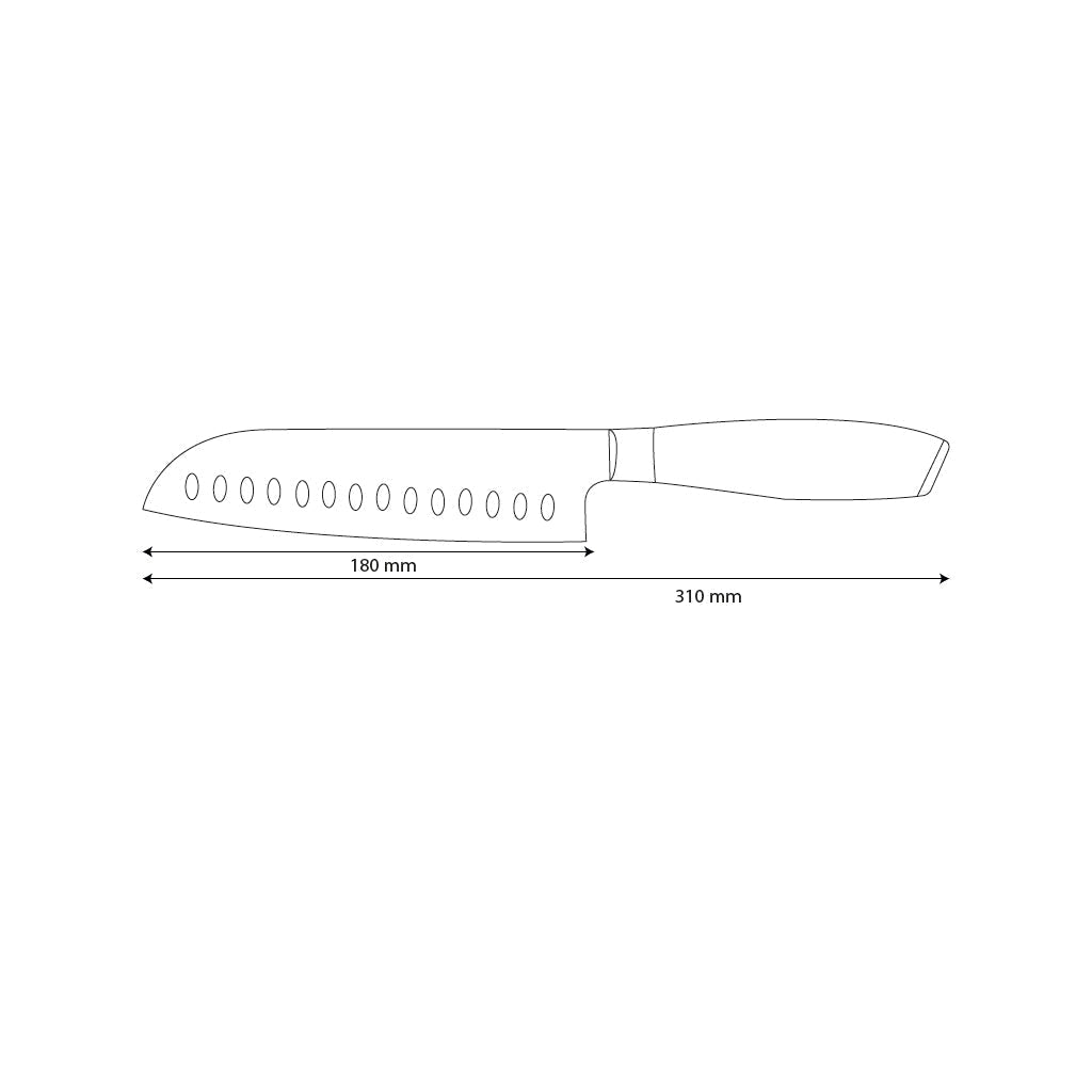 Japanese Damascus Santoku Knife – 7.1 inch (18 cm) Versatile Blade