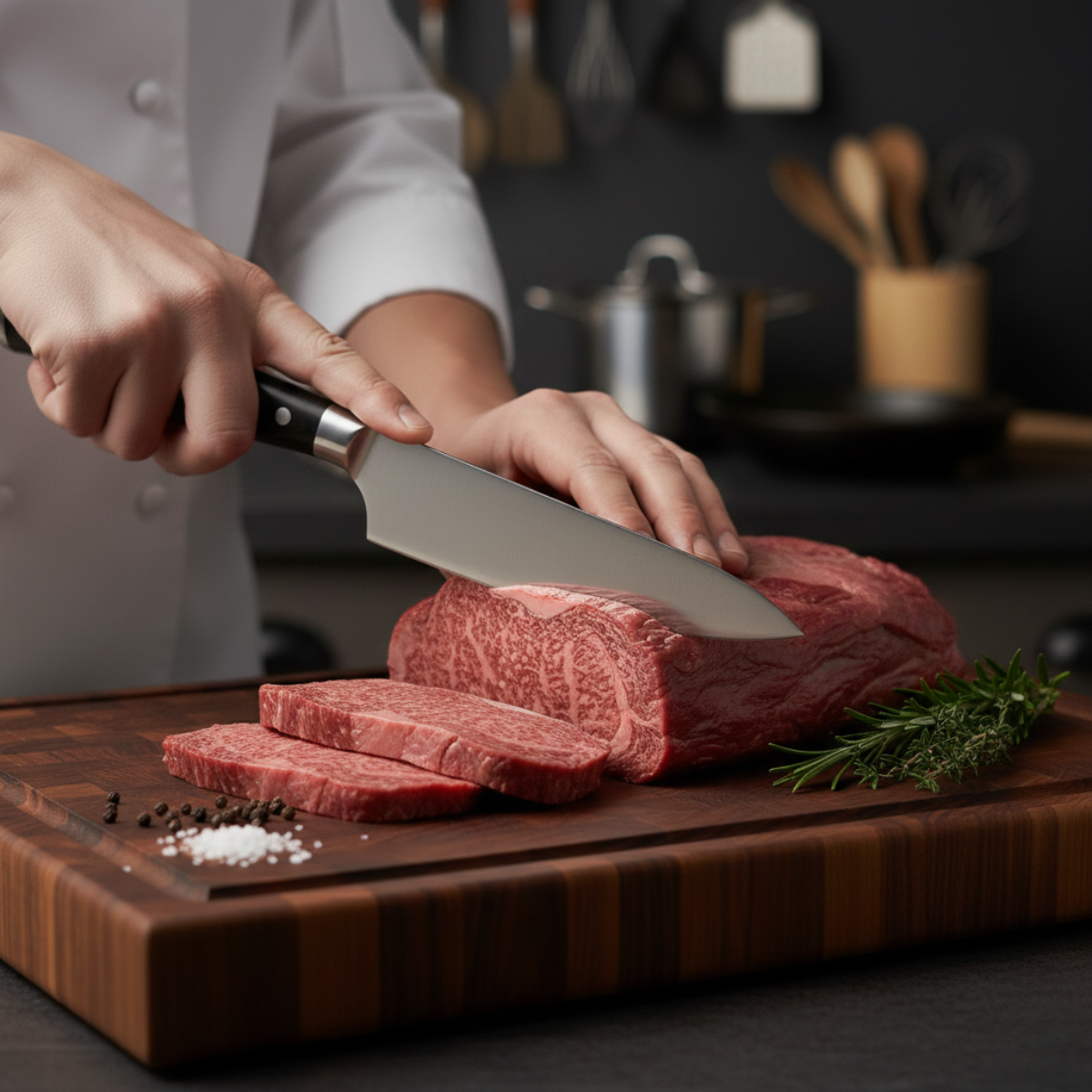 Japanese Hammered Chef’s Knife – 7.9 inch (20 cm) Precision Blade