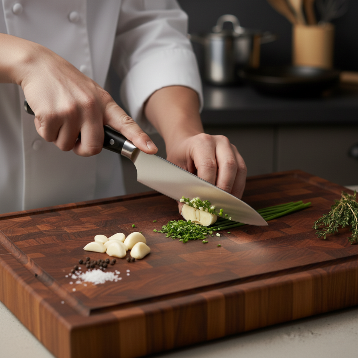 Japanese Hammered Chef’s Knife – 7.9 inch (20 cm) Precision Blade