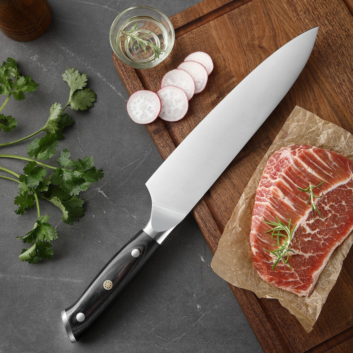 Japanese Hammered Chef’s Knife – 7.9 inch (20 cm) Precision Blade