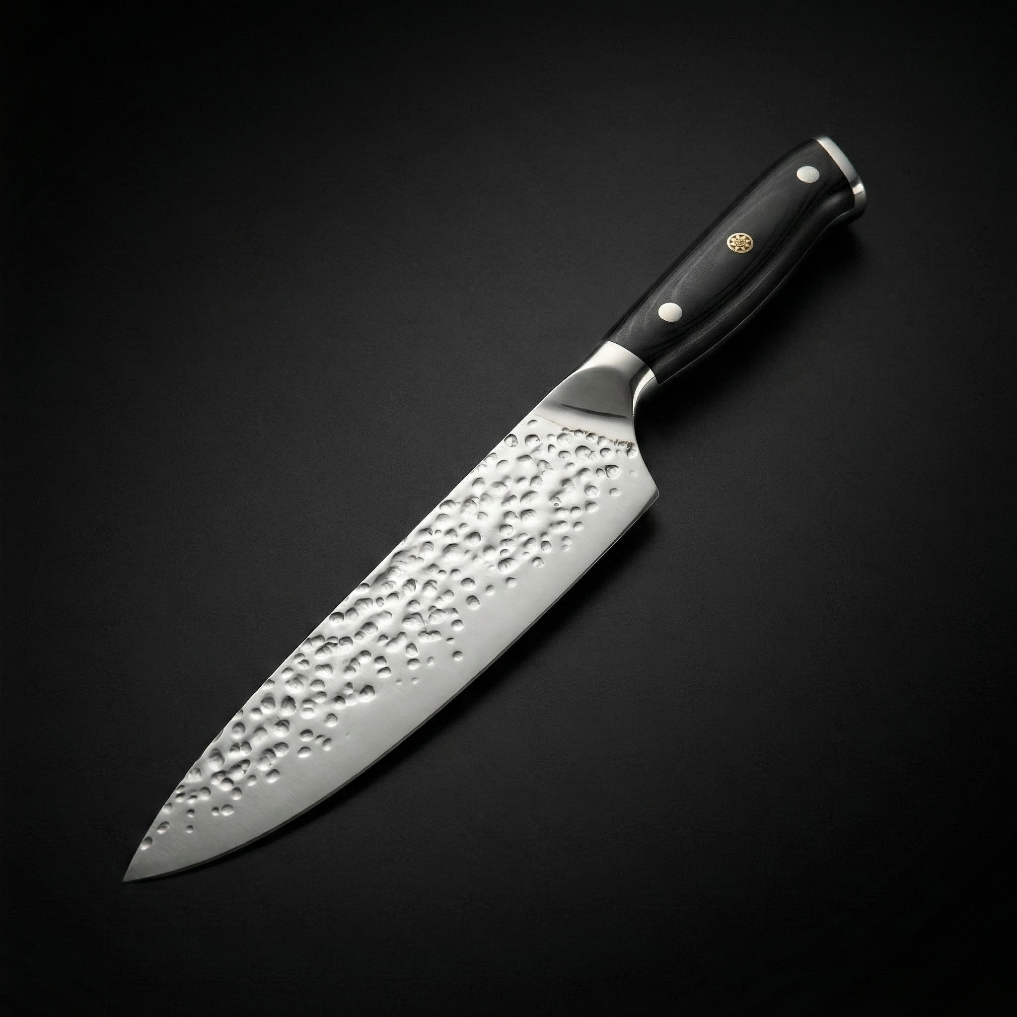 Japanese Hammered Chef’s Knife – 7.9 inch (20 cm) Precision Blade