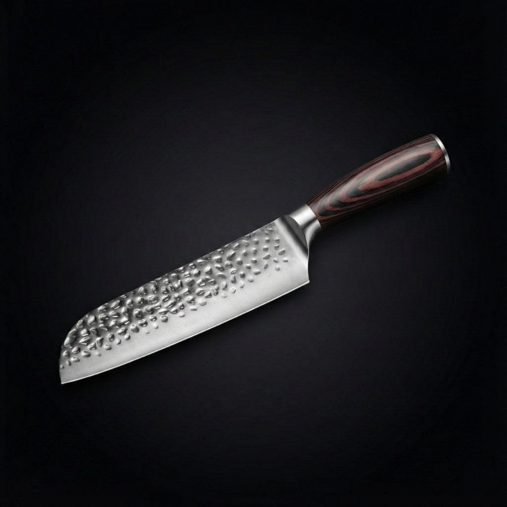 Japanese Hammered Utility Knife – 5.1 inch (13 cm) Precision Blade