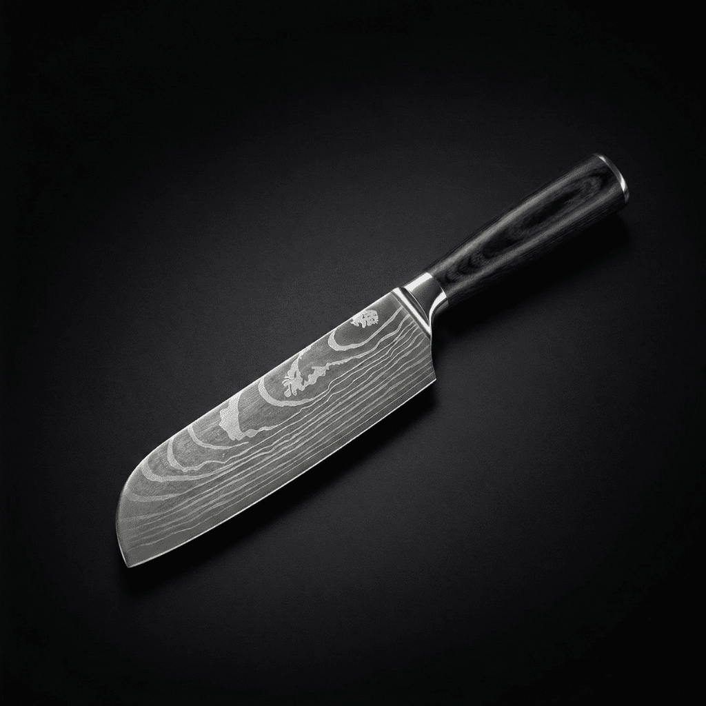 Japanese-Style Santoku Knife – 5.1 inch (13 cm) Compact Blade