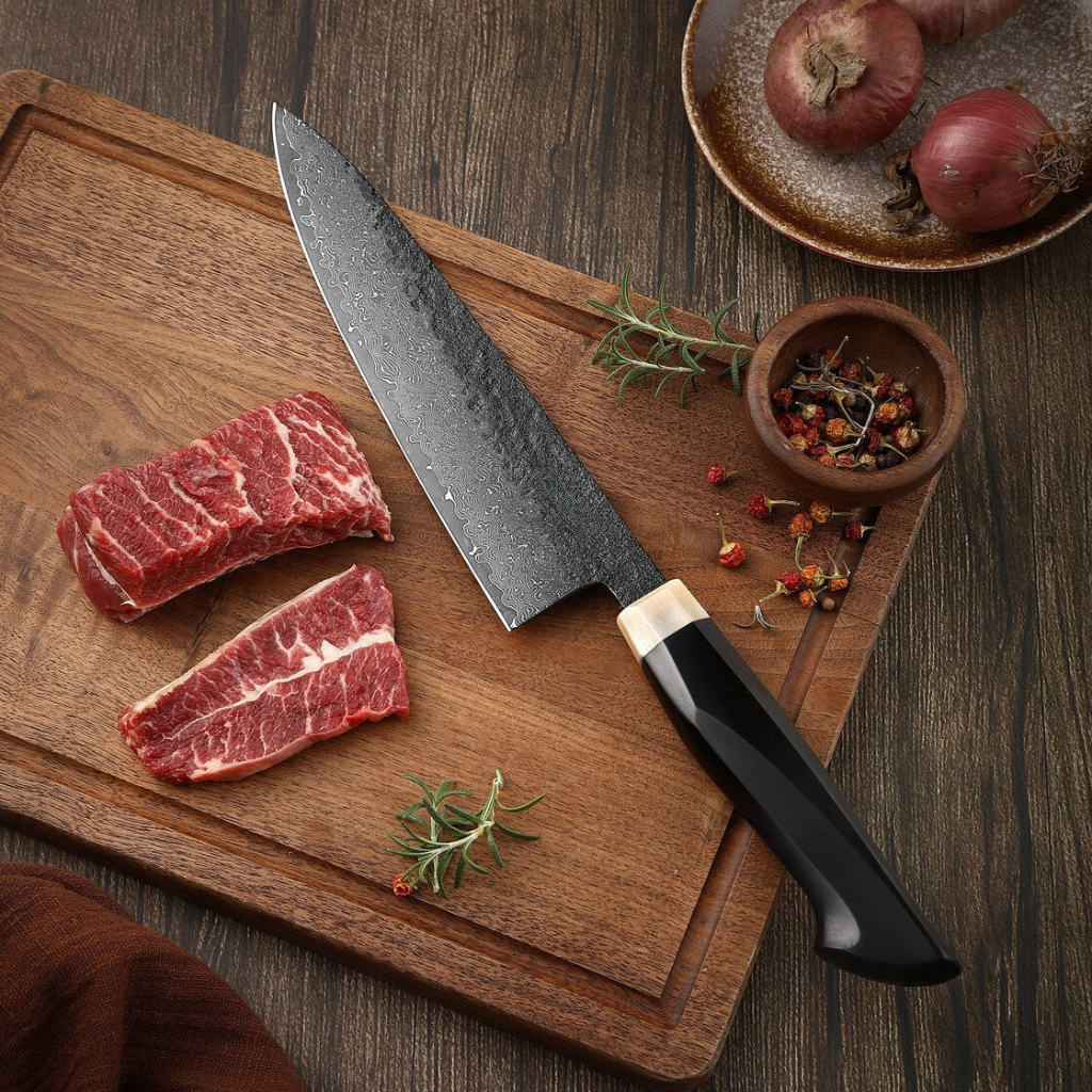 Japanese Damascus Chef’s Knife – 7.9 inch (20 cm) Precision Blade