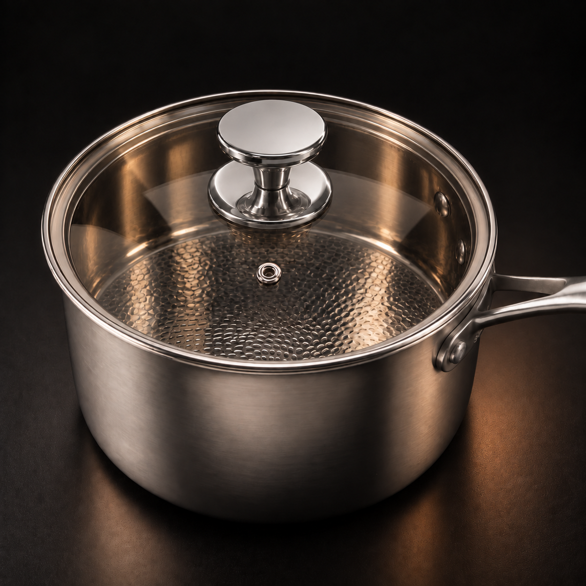 PFAS Free Titanium Saucepan with Lid