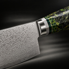 Close-up of the ibuki 5-inch santoku knife blade and handle