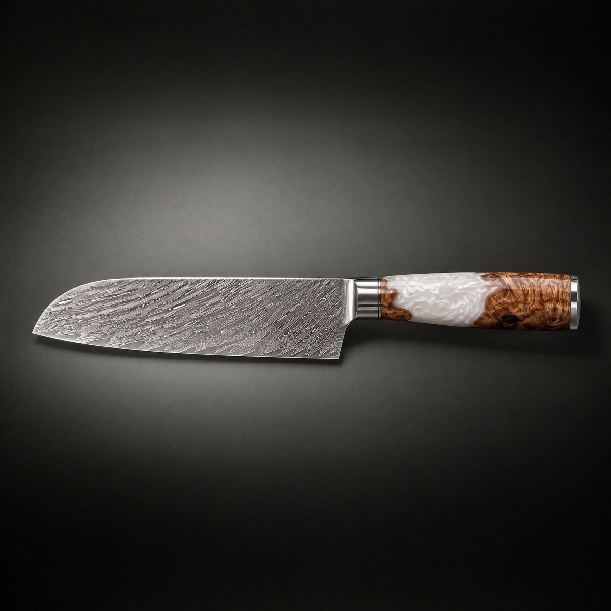 Reimei 5-Inch Santoku Knife, full side profile