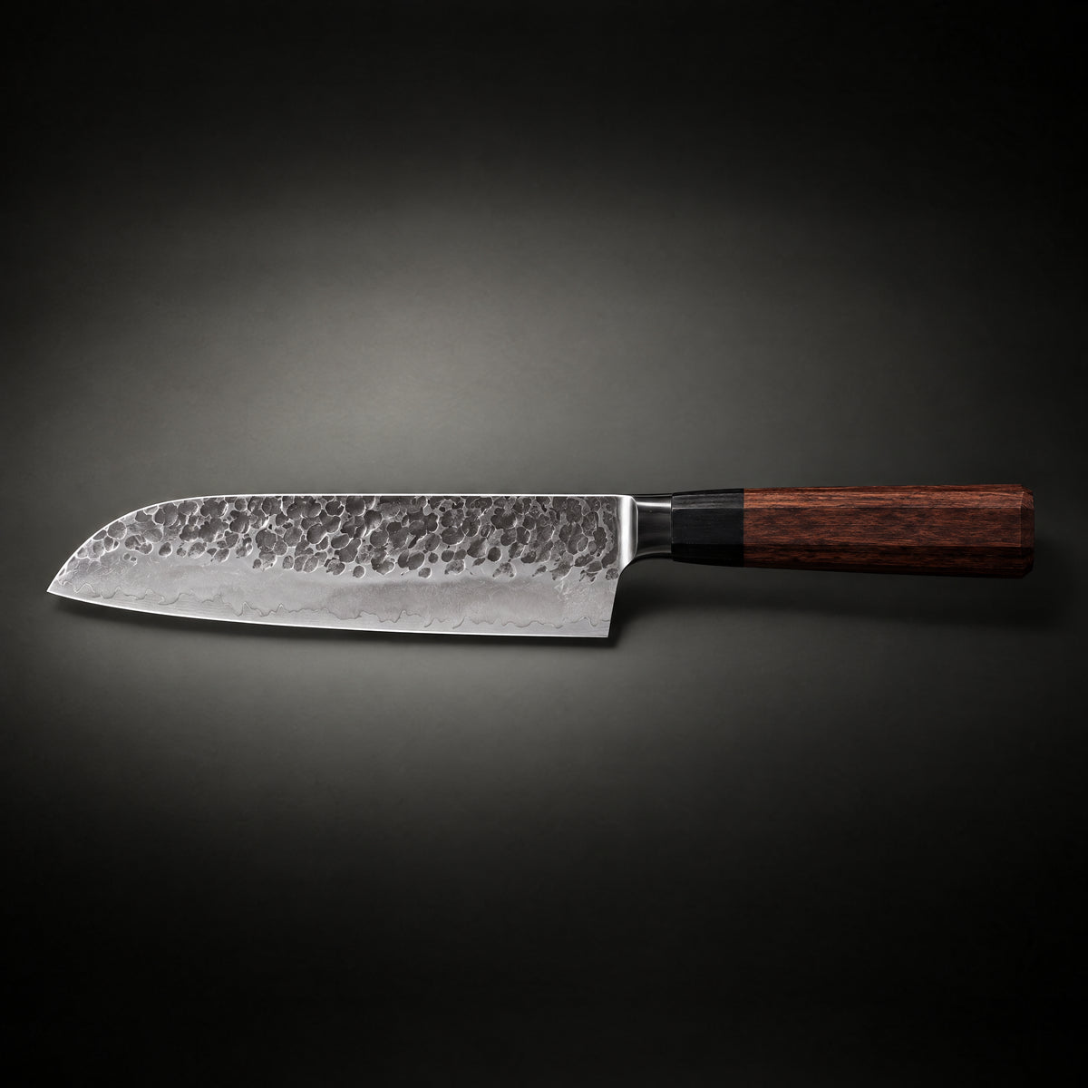 Shizuma Santoku Knife, full side profile