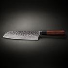 Shizuma Santoku Knife, full side profile