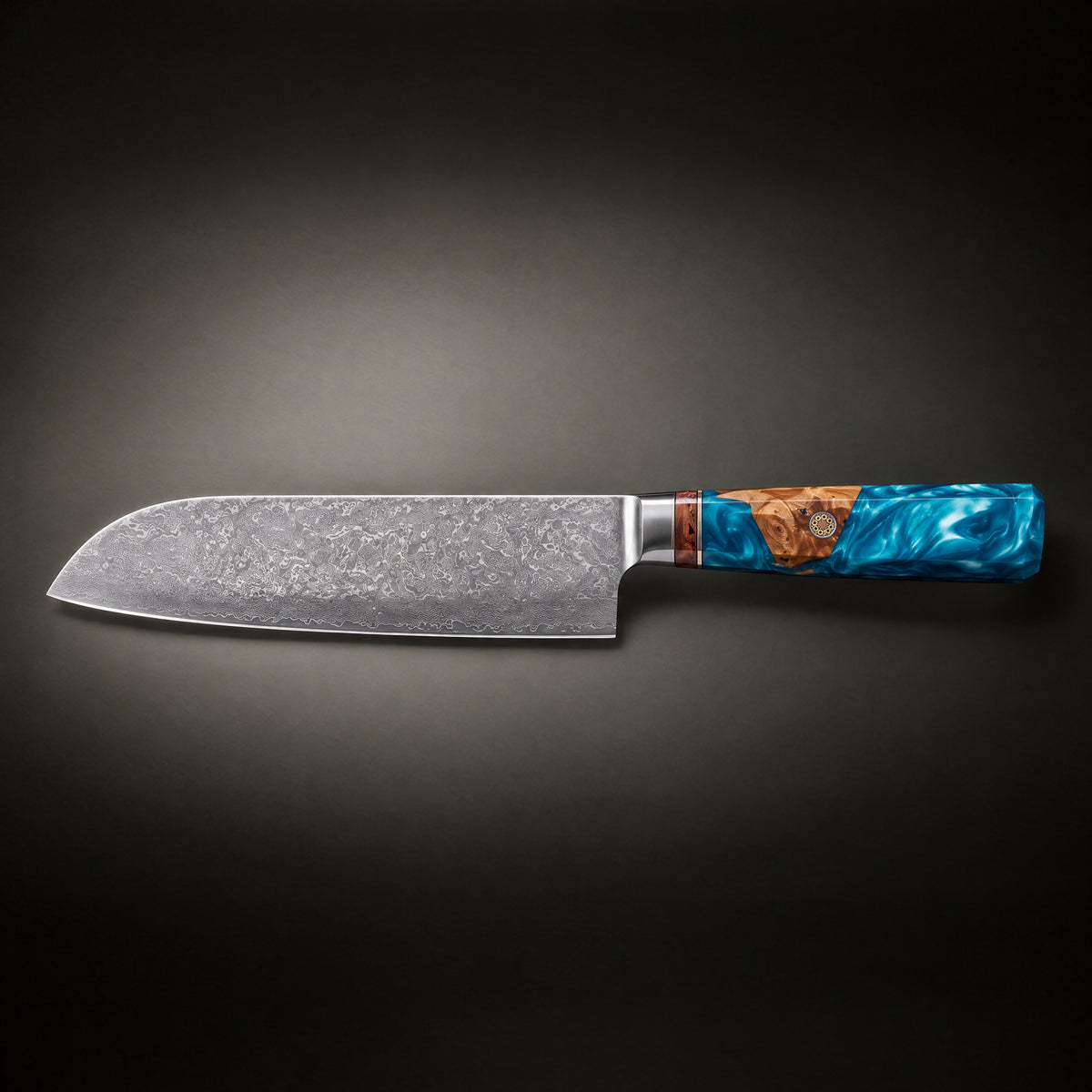 Suijin Santoku Knife, full side profile