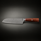 Takamori Santoku Knife, full side profile