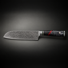 Shiden Santoku Knife, full side profile
