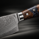 Close-up of the haku gyuto chef knife blade and handle