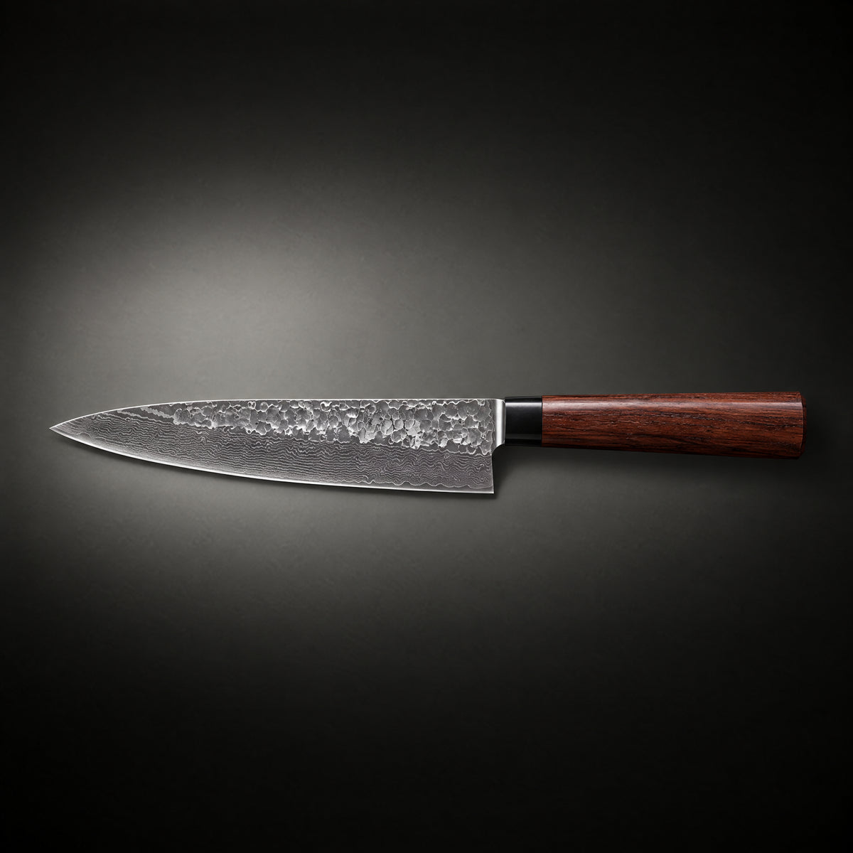 Akitsu Gyuto Chef Knife, full side profile