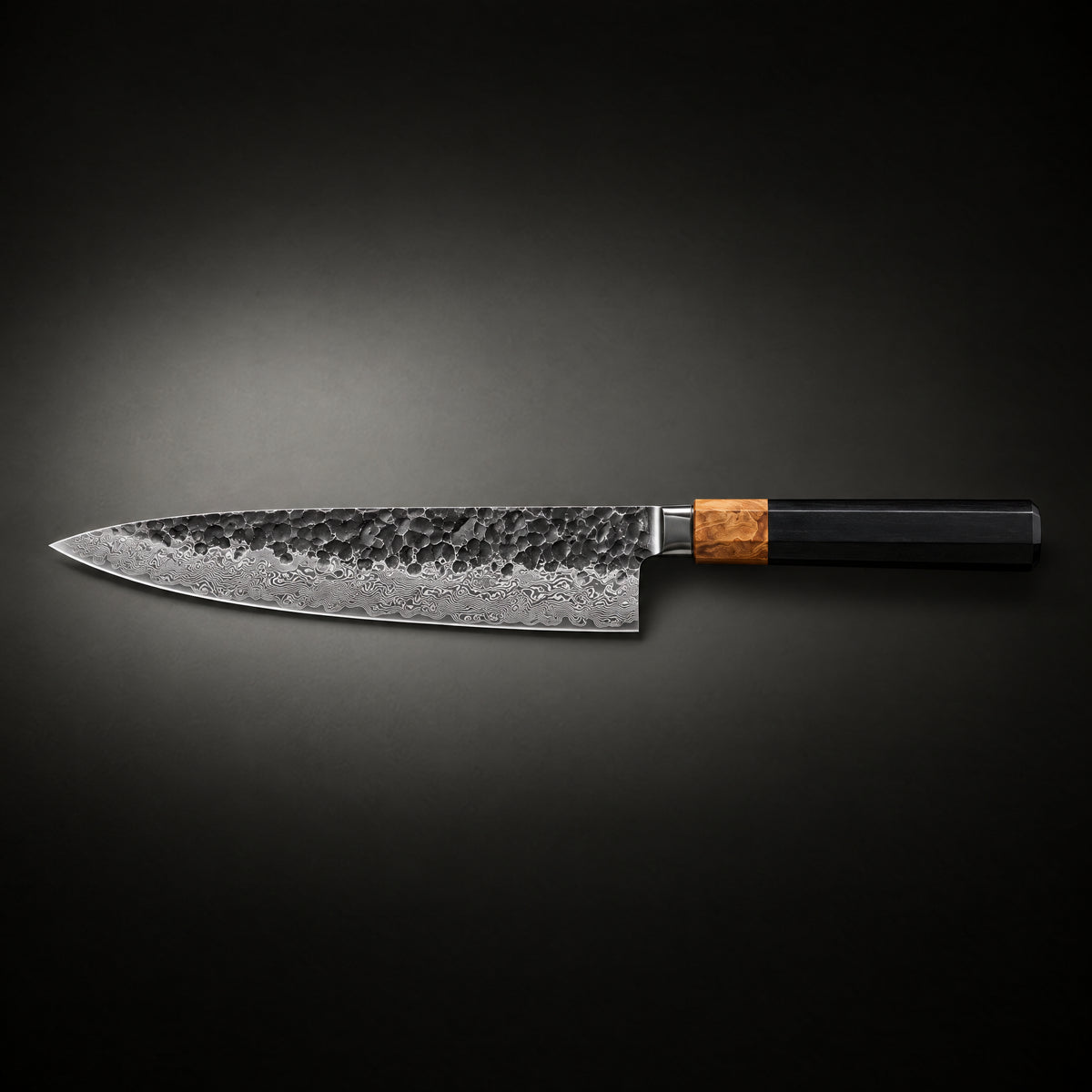Genbu Gyuto Chef Knife, full side profile