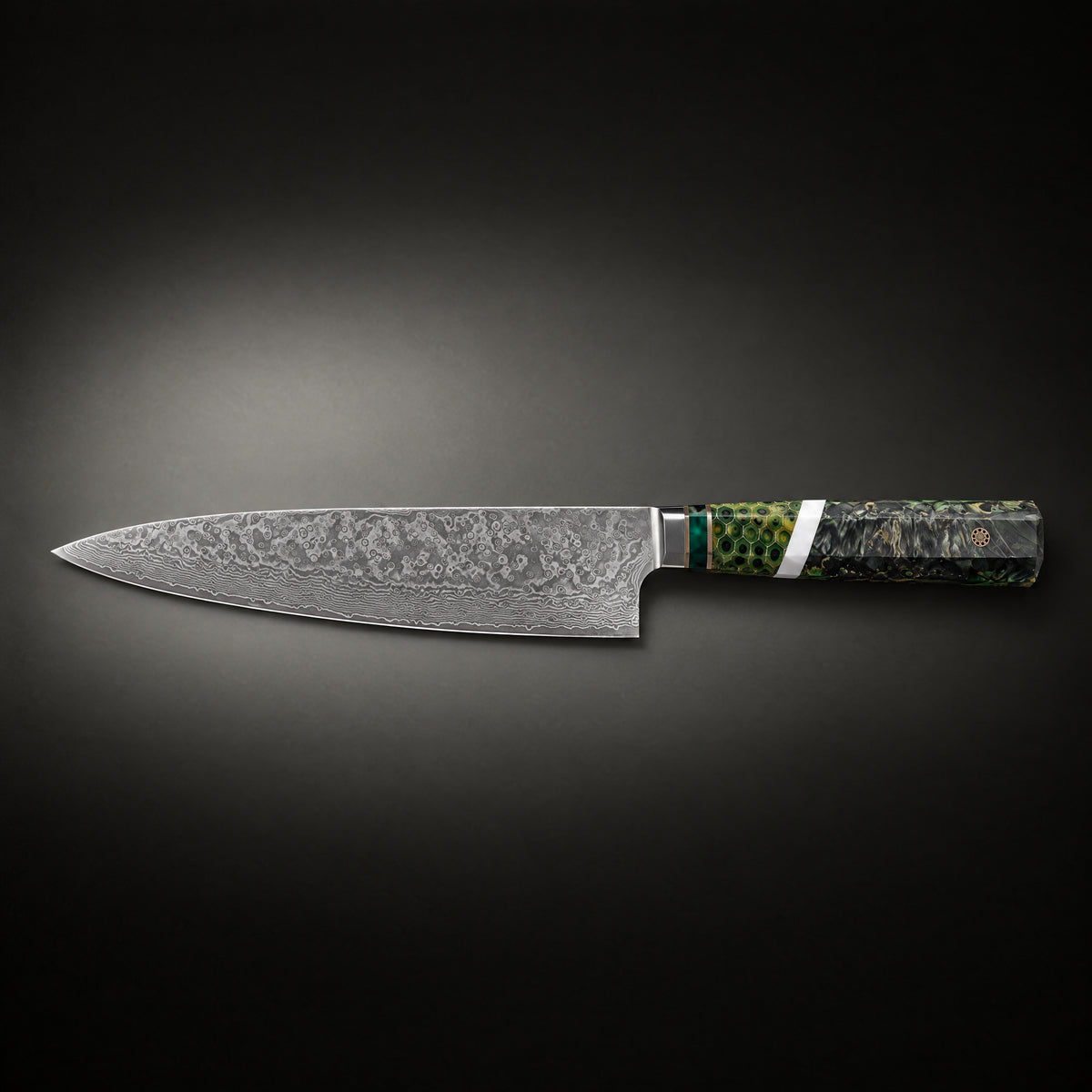 Ibuki Gyuto Chef Knife, full side profile