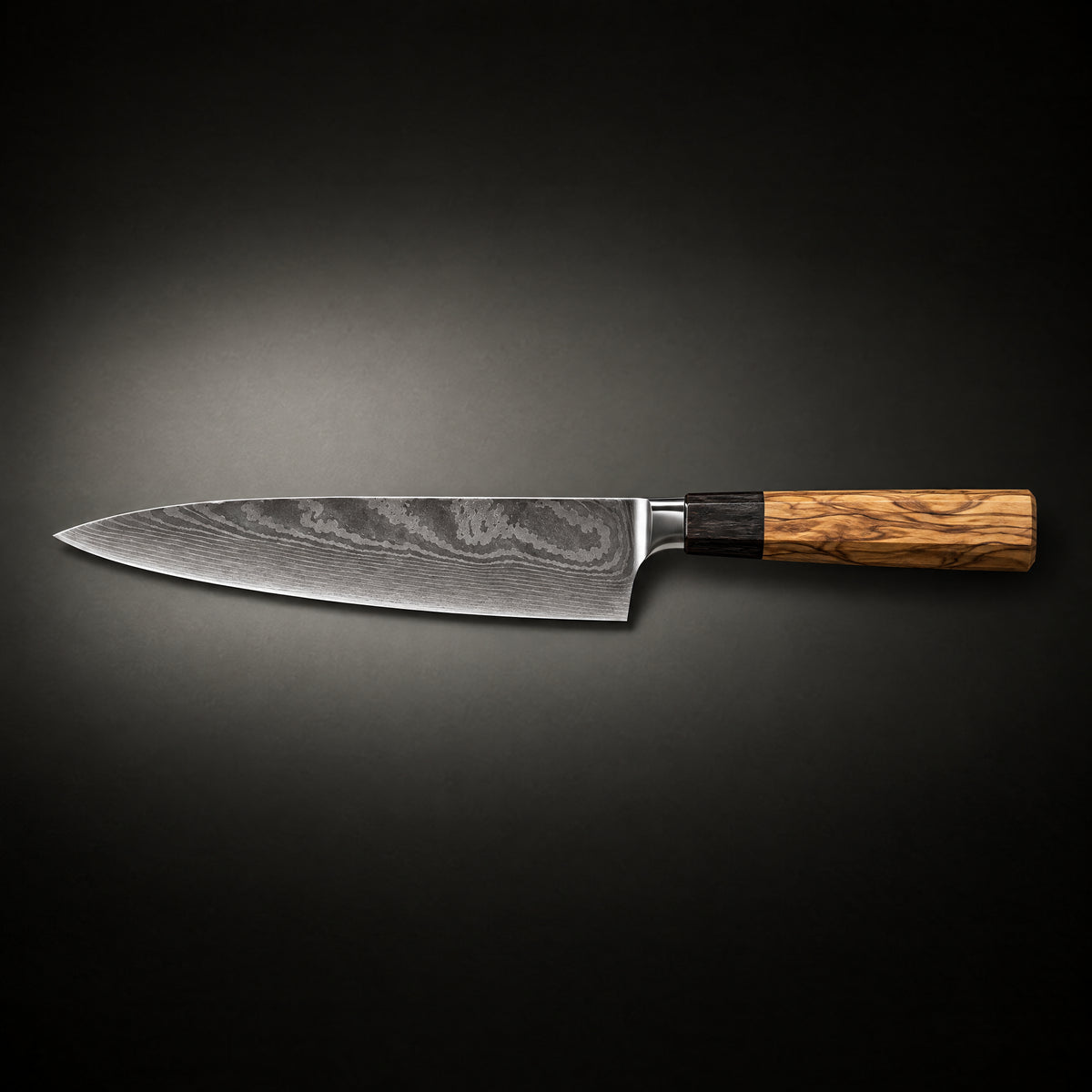 Tenku Gyuto Chef Knife, full side profile
