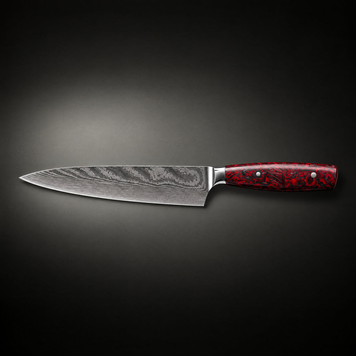 Kurenai Gyuto Chef Knife, full side profile