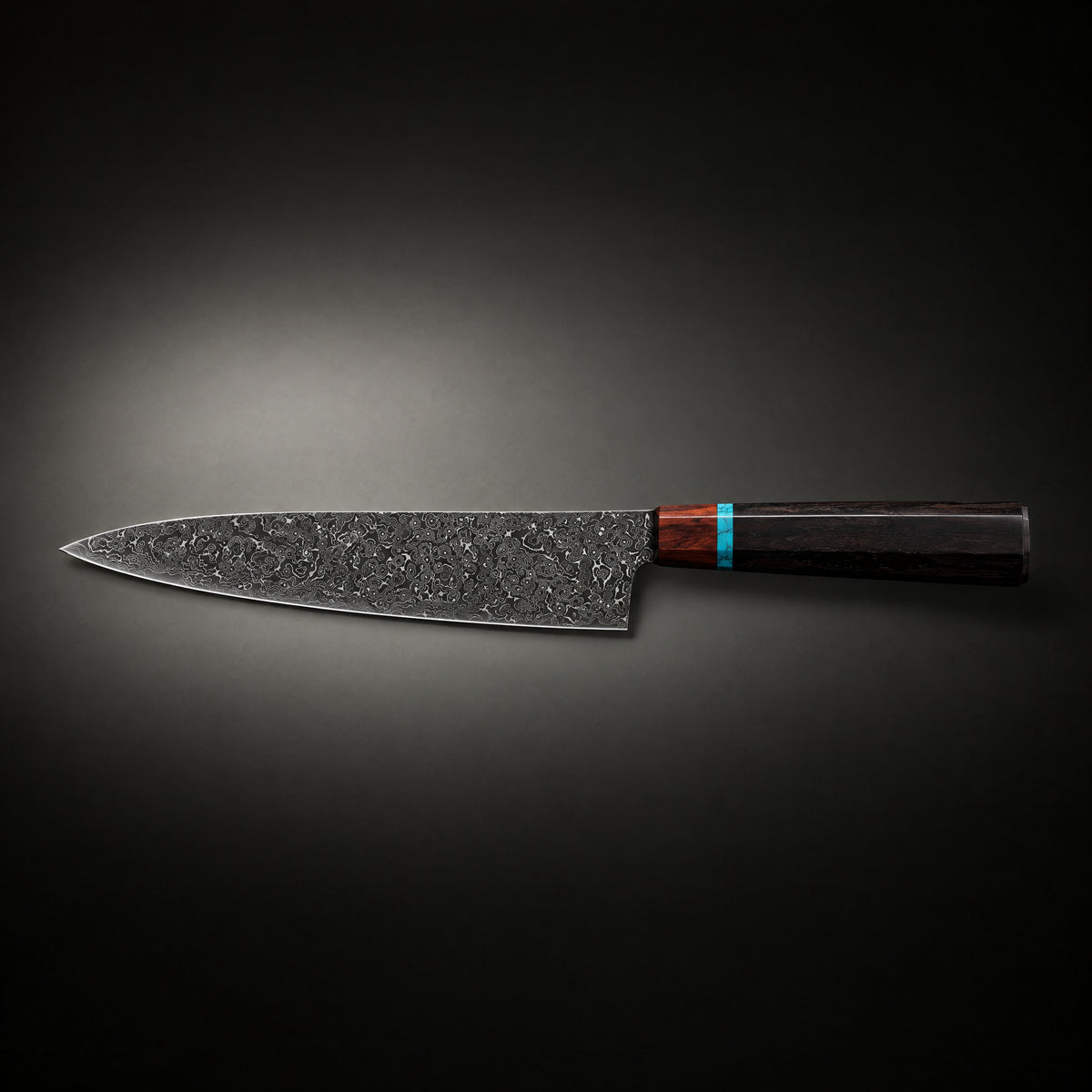 Arashi Gyuto Chef Knife, full side profile