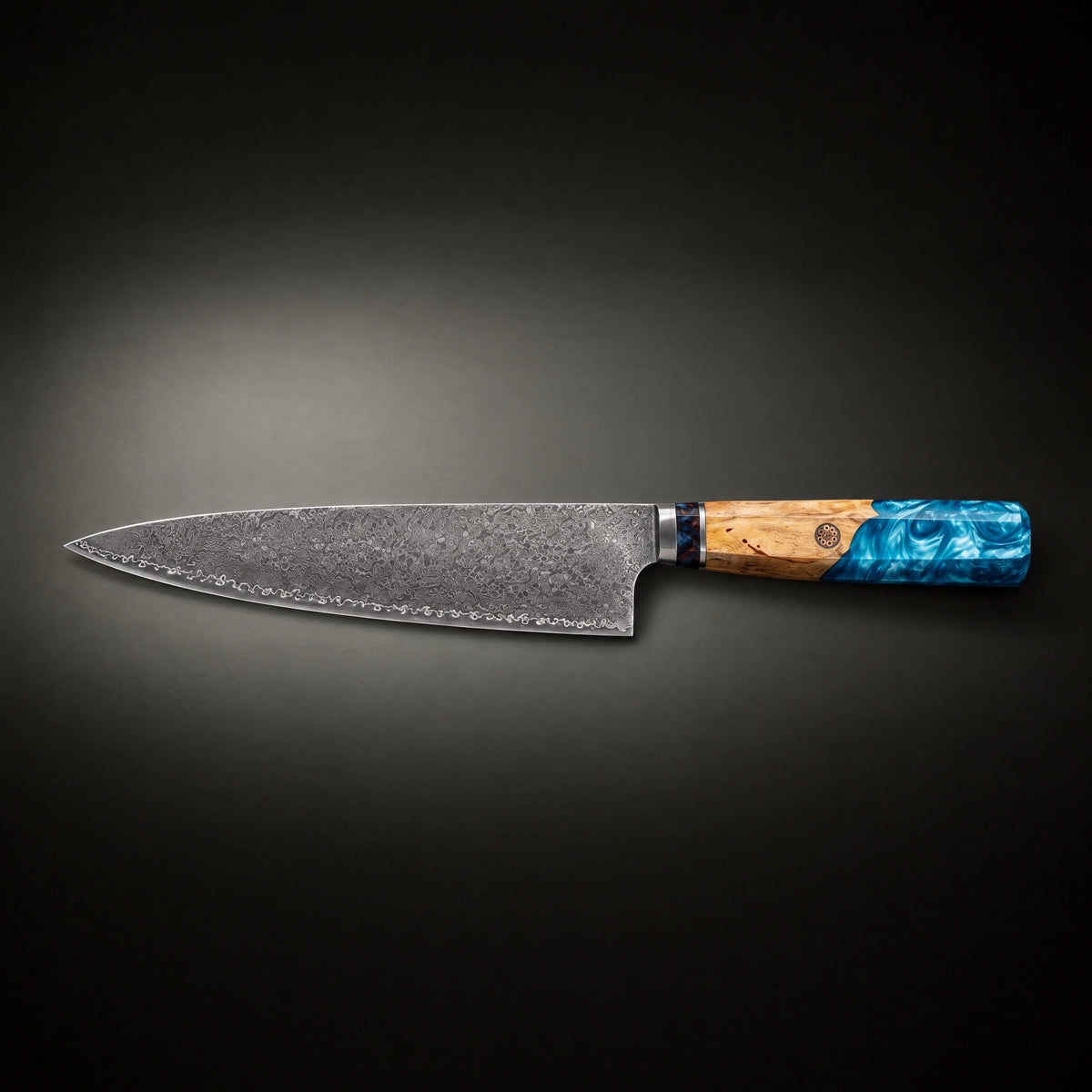 Suijin 8-Inch Gyuto Chef Knife, full side profile