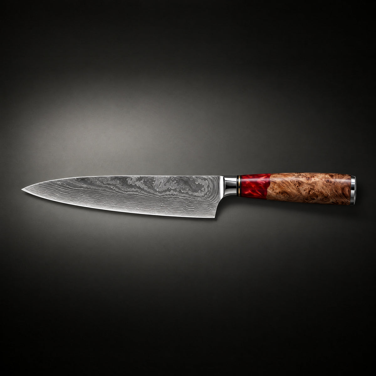 Akagi Gyuto Chef Knife, full side profile