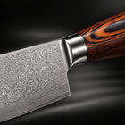 Close-up of the asahi kiritsuke knife blade and handle