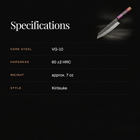 Kazan Kiritsuke Knife specifications