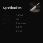 Akatsuki Nakiri Knife specifications