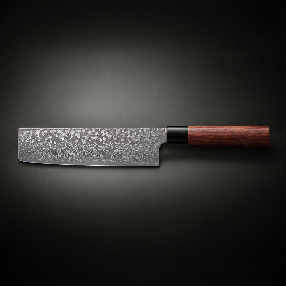 Akitsu Nakiri Knife, full side profile