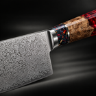 Close-up of the akatsuki nakiri knife blade and handle