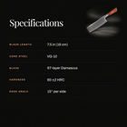 Asama Nakiri Knife specifications