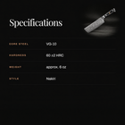 Guren Nakiri Knife specifications