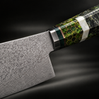 Close-up of the ibuki nakiri knife blade and handle