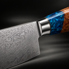 Close-up of the seiran nakiri knife blade and handle