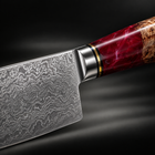 Close-up of the akagi honesuki boning knife blade and handle