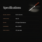 Asahi Honesuki Boning Knife specifications