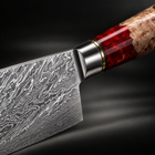 Close-up of the akagi bread knife blade and handle