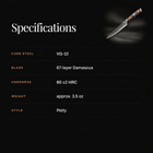 Haku Petty Knife specifications