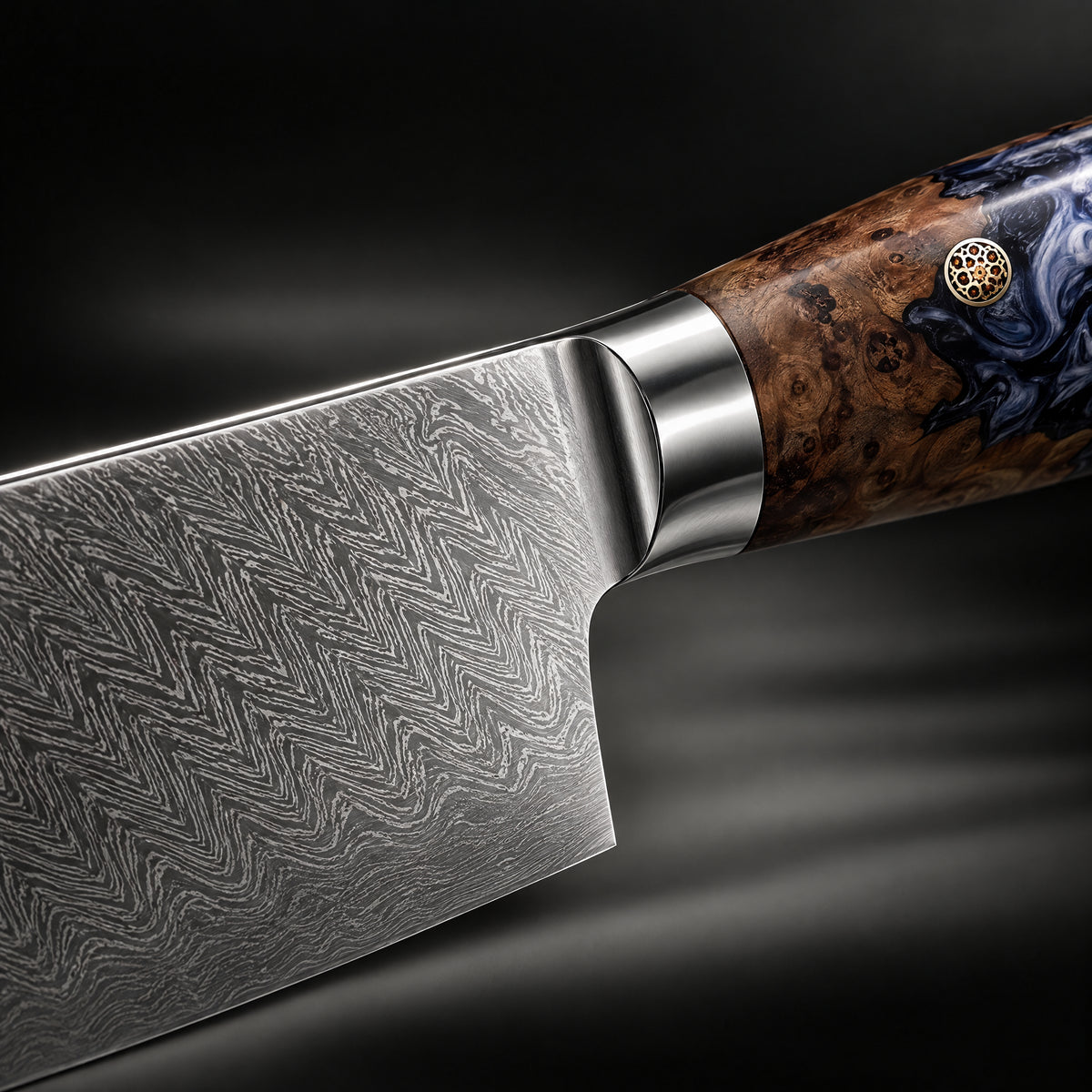 Close-up of the haku petty knife blade and handle