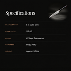 Kurogane Petty Knife specifications