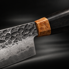 Close-up of the genbu paring knife blade and handle
