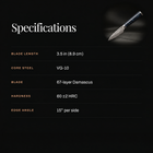 Genkai Paring Knife specifications