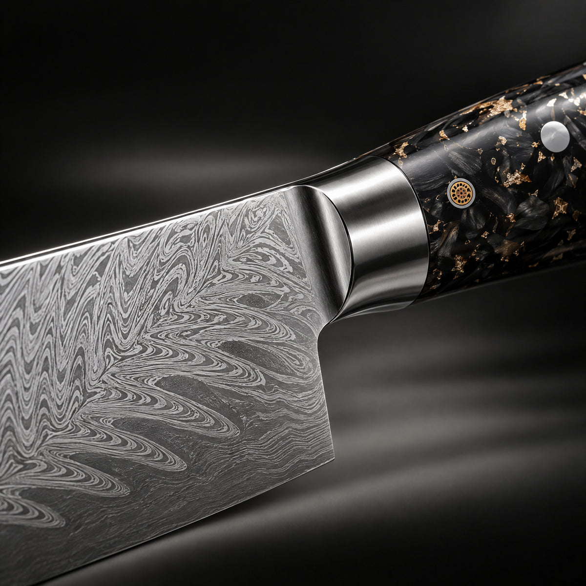Close-up of the kogane paring knife blade and handle