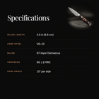 Kongo Paring Knife specifications