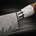 Close-up of the reimei paring knife blade and handle