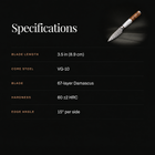 Reimei Paring Knife specifications
