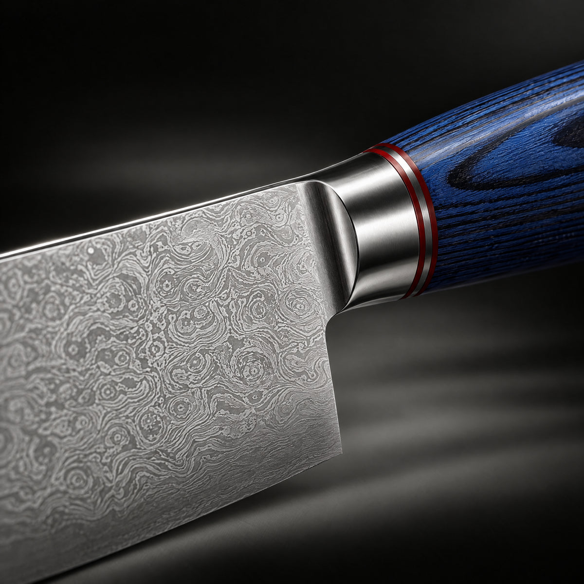 Close-up of the seiryu paring knife blade and handle